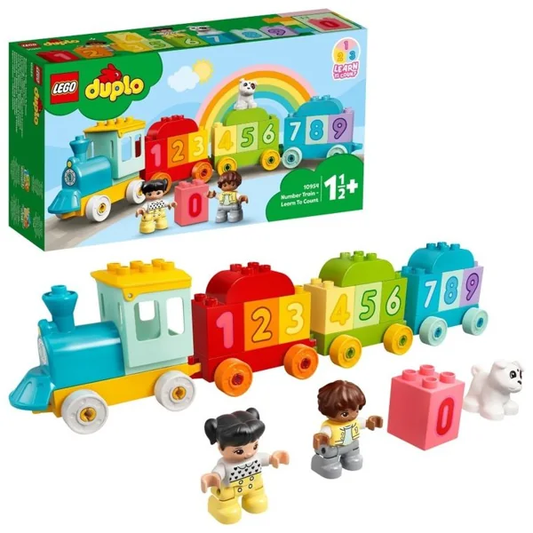 LEGO DUPLO, Pociąg z cyferkami, nauka liczenia, 10954