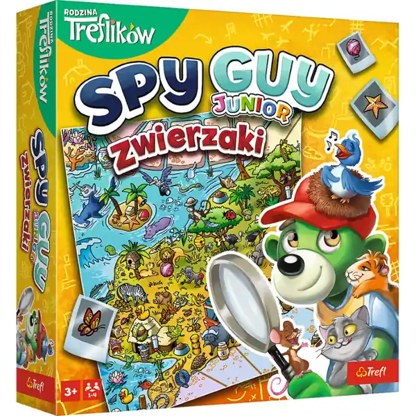 Trefl, Rodzina Treflików, Spy Guy Junior, Zwierzaki, gra familijna